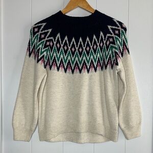 Old Navy Kids Sweater - Cream, Black, Pink, Green Size 14